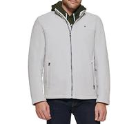 Tommy Hilfiger Chaqueta clásica de Forro Polar con Cremallera Frontal, Hielo, XXL para Hombre