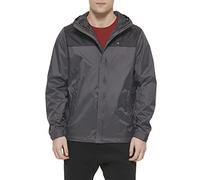 Tommy Hilfiger Chaqueta de forro polar con cremallera frontal para hombre, Negro, 3XL grande