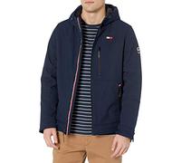Tommy Hilfiger Chaqueta de rendimiento con forro de sherpa suave para hombre, Tecnología de medianoche, X-Large