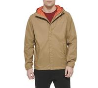 Tommy Hilfiger Chaqueta impermeable para hombre ر Excel Jaqueta Com Capuz Impermeável E Respirável, impermeable, transpirable, caqui, 3XL