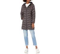 Tommy Hilfiger Chaqueta plegable de plumón de longitud media para mujer, Chevron Torre Eiffel plegable, Large
