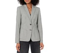 Tommy Hilfiger - Chaquetas de Trabajo de Dos Botones para Mujer, Negro/Marfil, 6