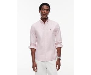 TOMMY HILFIGER Chemisa Oxford recta de rayas. Color rojo rayas