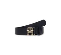 Tommy Hilfiger Cinturón TH Logo de piel 2,5 cm 80 cm azul