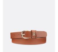 TOMMY HILFIGER Cinturón de piel de 2,5 cm Effortless. Color Coñac