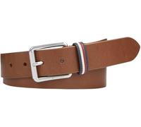 Tommy Hilfiger Cinturón de Piel Hombre, Marrón (Tan), 85 cm