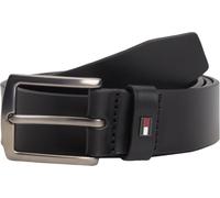 Tommy Hilfiger Cinturón de Piel para Hombre Denton 3,5 cm, Negro (Black), 100 cm