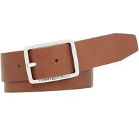 Tommy Hilfiger Cinturón de Piel para Hombre Jeans Buckle 3.5, Marrón (Tan), 115 cm