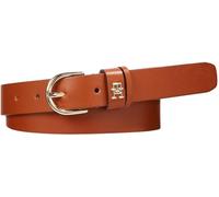 Tommy Hilfiger Cinturón de Piel para Mujer Essential Effortless 2.5, Marrón (Tan), 135 cm