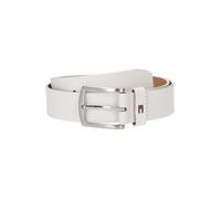 Tommy Hilfiger Cinturón Hombre New Denton 3.5 Belt Cinturón de piel, Blanco (Optic White), 95 cm