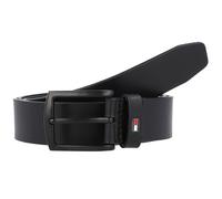 Tommy Hilfiger Cinturón Hombre Denton Matte 3.5 Cinturón de piel, Negro (Black), 115 cm