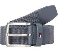 Tommy Hilfiger Cinturón Hombre Denton Elastic 3,5 cm trenzado, Gris (Overcast Grey), 95 cm