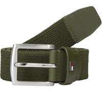 Tommy Hilfiger Cinturón Hombre Denton Elastic 3,5 cm trenzado, Verde (Army Green), 100 cm