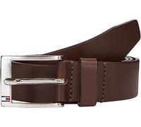 Tommy Hilfiger Cinturón Hombre New Aly Belt Cinturón de piel, Marrón (Testa Di Moro), 85 cm