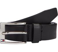 Tommy Hilfiger Cinturón Hombre New Aly Belt Cinturón de piel, Negro (Black), 115 cm