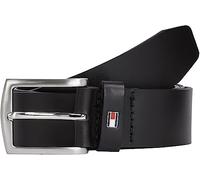 Tommy Hilfiger Cinturón Hombre New Denton 3.5 Belt Cinturón de piel, Negro (Black), 80 cm