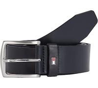 Tommy Hilfiger Cinturón Hombre New Denton Belt 4.0 Cinturón de Piel, Azul (Midnight), 85 cm