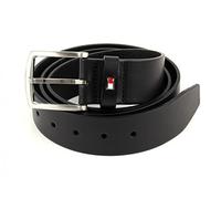 Tommy Hilfiger Cinturón Hombre New Denton Belt 4.0 Cinturón de piel, Negro (Black), 105 cm