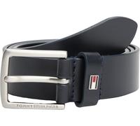 Tommy Hilfiger Cinturón Infantil unisex Kids Leather Belt con bandera de piel, Azul (Space Blue), L-XL