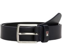 Tommy Hilfiger Cinturón Infantil unisex Kids Leather Belt con bandera de piel, Azul (Space Blue), L-XL