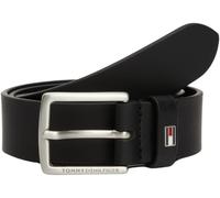 Tommy Hilfiger Cinturón Infantil Unisex Kids Leather Belt de piel, Negro (Black), S-M