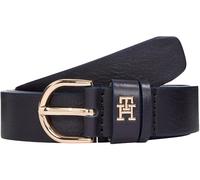 Tommy Hilfiger Cinturón Mujer Essential Effortless 2,5 cm Cinturón de piel, Azul (Space Blue), 75 cm