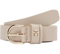 Tommy Hilfiger Cinturón Mujer Essential Effortless 2,5 cm Cinturón de piel, Beige (Sandalwood), 130 cm