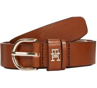 Tommy Hilfiger Cinturón Mujer Essential Effortless 2,5 cm Cinturón de piel, Marrón (Cognac), 85 cm