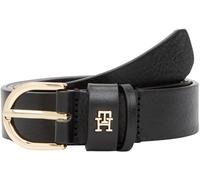 Tommy Hilfiger Cinturón Mujer Essential Effortless 2,5 cm Cinturón de piel, Negro (Black), 90 cm