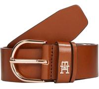 Tommy Hilfiger Cinturón Mujer Essential Effortless 3,5 cm con hebilla de espiga, Marrón (Cognac), 80 cm