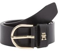 Tommy Hilfiger Cinturón Mujer Essential Effortless 3,5 cm con hebilla de espiga, Negro (Black), 90 cm