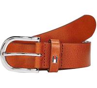 Tommy Hilfiger Cinturón Mujer New Danny Belt Cinturón de piel, Marrón (Cognac), 70 cm