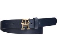 Tommy Hilfiger Cinturón TH Logo de piel 2,5 cm 70 cm Azul