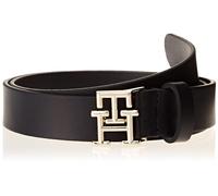 Tommy Hilfiger TH Logo Cinturón Piel 90 cm azul