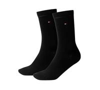 Tommy Hilfiger Classic Calcetines, 5 DEN, Black, 35-38 (Pack de 2) para Mujer