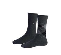 Tommy Hilfiger Classic Calcetines, Anthracit 01, 39-42 (Pack de 2) para Hombre