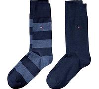 Tommy Hilfiger Classic Calcetines, Azul Marino Blue 02, 39-42 (Pack de 2) para Hombre