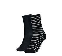 Tommy Hilfiger Classic Calcetines, Black 02, 35-38 (Pack de 2) Unisex niños