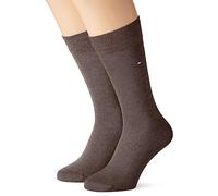 Tommy Hilfiger Classic Calcetines, Brown, 47-49 (Pack de 2) para Hombre