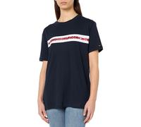 Tommy Hilfiger Cn Ss Tee Logo, Camisetas P/V para Mujer, Azul (desert Sky ), M