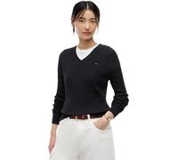 Tommy Hilfiger Co Cable Fine GG V-nk LS Swt Ww0ww44987 Suéter pulóver Mujer (Pack de 1)