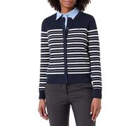 Tommy Hilfiger CO Jersey Fine GG C-NK LS Cardi WW0WW42370 - Cárdigan para Mujer, Color Azul (Azul Marino Nocturno Oscuro/Calico Multi STP), Talla S, Azul (Dark Night Navy/Calico Multi STP), S
