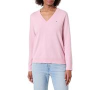 Tommy Hilfiger CO Jersey Fine GG V-NK LS SWT WW0WW40098 - Jersey para Mujer, Color Rosa (Rosa Bonita), Talla XXL, Rosa (Bonita Pink), XXL