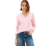 Tommy Hilfiger CO Jersey Fine GG V-NK LS SWT WW0WW40098 - Jersey para Mujer, Color Rosa (Rosa Bonita), Talla L, Rosa (Bonita Pink), L