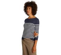 Tommy Hilfiger Co Jersey Stitch Boat-Nk Sweater Ww0Ww40099 W0WW40099-Sudadera, Blue (Dark Night Navy/Ivory Petal STP), M para Mujer