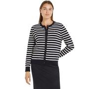 Tommy Hilfiger Co Jersey Stitch Cardigan Ww0ww42370 Cárdigan, Azul (Desert Sky/Ivory Petal STP), M para Mujer