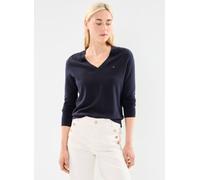 Tommy Hilfiger Jersey Mujer Co Jersey Stitch Sweater con cuello de pico, Azul (Desert Sky), M