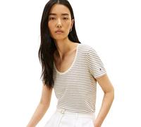 Tommy Hilfiger Co Linen Scoop Nk SS tee Ww0ww48705 Camiseta S/S Mujer (Pack de 1)