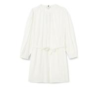 Tommy Hilfiger Co Voile Short LS Dress Ww0Ww44469 Vestido Acampanado, White (TH Optic White), 38 para Mujer
