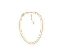 Tommy Hilfiger Collar de Cadenas Múltiples Ajustable en Tono Dorado para Mujer